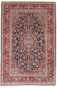 Kashan Tappeto 140 x 220 Blu (Iran) Annodato A Mano