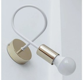 Applique OXFORD 1xE27/15W/230V oro/bianco