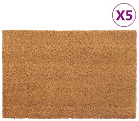 Zerbini 5 Pz Naturale 40x60 Cm İn Fibra Di Cocco /