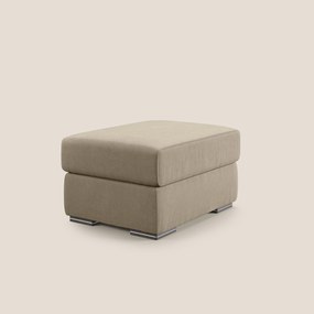 Sun pouf apribile contenitore in microfibra smacchiabile T11 tortora