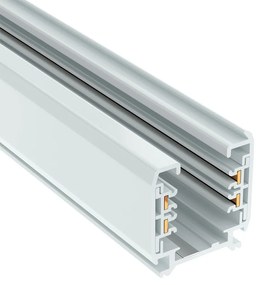Binario Elettrificato Trifase Bianco Variante Lunghezza Profilo 2 metro