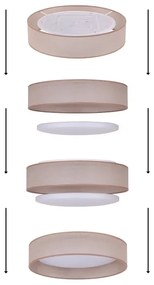 Duolla - Plafoniera LED ROLLER LED/24W/230V diametro 45 cm beige