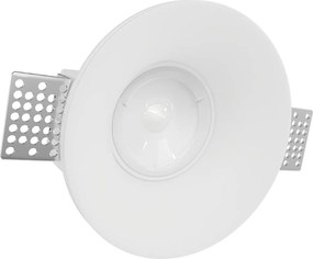 Portafaretto Rotondo Ø130x50mm GU10 in Gesso Pitturabile