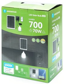 Aigostar - Lampadario solare LED LED/70W/12V 6000 mAh 6500K diametro 12 cm