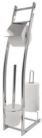 Set Scopino Wc 3-in-1 Fabio Cromo Lucido /
