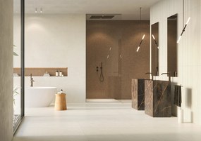 Pavimento in gres porcellanato effetto cemento bianco materico 30x60 - EI6141