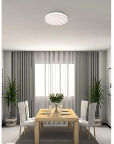 Plafoniera LED Anina Ø 40 cm bianco IP20 cct da bianco caldo a bianco freddo con regolazione di temperatura, 2400 lumen NOVECENTO