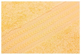 Asciugamano giallo in puro cotone, 30 x 50 cm - Foutastic