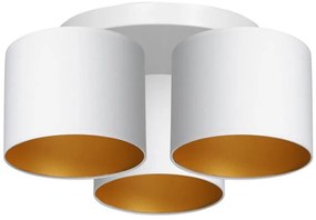 Lampadario a plafone ARDEN 3xE27/60W/230V bianco/oro