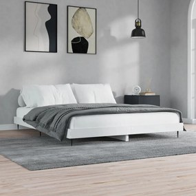Giroletto Senza Materasso Bianco 160x200cm İn Legno Multistrato /