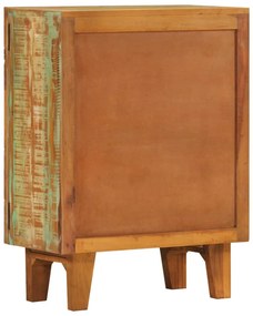 Credenza intagliata a mano 55x30x75 cm legno massello recupero