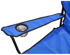 Sedia da campeggio pieghevole blu