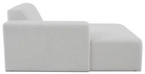 Modulo divano bianco in tessuto bouclé (angolo sinistro) Roxy - Scandic