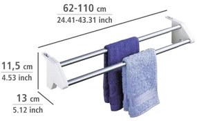 WENKO 3702100 - Stendibiancheria 13x11,5 cm argento/bianco