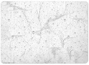 Tappetino da bagno bianco e grigio in terra di diatomee 50x70 cm Aqua - douceur d'intérieur