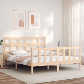 Giroletto Senza Materasso 160x200 Cm İn Legno Massello Di Pino /