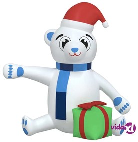 vidaXL Orsetto di Natale Gonfiabile con LED 240 cm