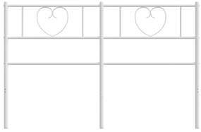 Testiera in metallo bianco 160 cm