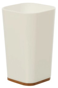 Portaspazzolino D'Appoggio Feridras "Bamboo" Bianco