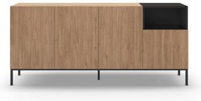 Cassettiera color legno naturale 180x80 cm Cailin - Marckeric
