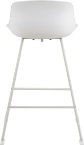 Sgabello da bar bianco (altezza della seduta 66 cm) Tina – Actona