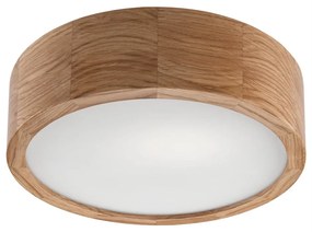 Lampada da soffitto marrone con paralume in vetro ø 27 cm Eveline - LAMKUR