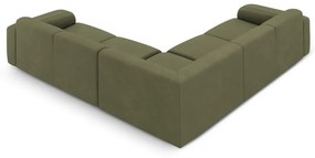 Divano angolare verde chiaro (angolo variabile/ a L) Molino - Micadoni Home