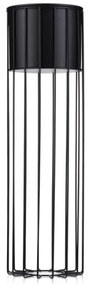 Vaso da fiori in metallo LOFT 70x20 cm nero