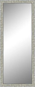 Specchio Camelia rettangolare in legno argento foglia 60 x 170 cm