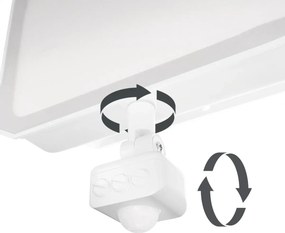 Faro LED 100W IP65 Bianco con Sensore di Movimento e OSRAM chip LED Colore Bianco Naturale 4.000K