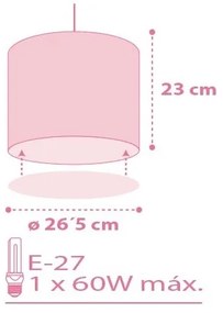 Dalber 62002S - Lampadario bambini COLORS 1xE27/60W/230V