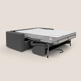 Kansas Divano letto matrimoniale alto 20 cm in tessuto impermeabile misto cotone T13 antracite
