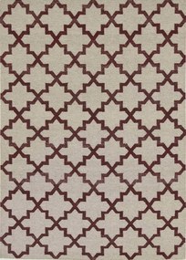 Kilim Tappeto 160x230 Beige (Indian) Annodato A Mano