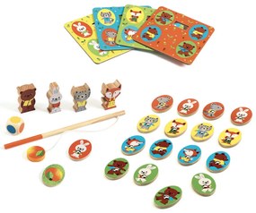 Ludo Wood - set di quattro giochi