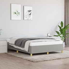 Giroletto Senza Materasso Grigio Chiaro 140x200 Cm Tessuto /