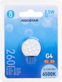 Lampadina LED G4/2,5W/12V 6500K - Aigostar