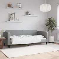 Letto da Giorno Grigio Chiaro 80x200 cm in Tessuto 354028