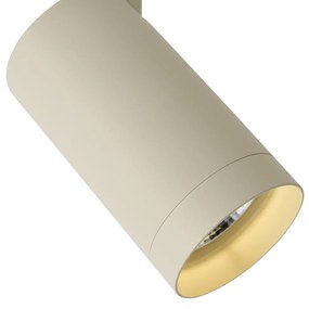 Faretto moderno beige per sistema a binario monofase GU10 70mm - Iconic Jeana Luxe