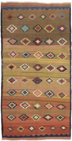 Kilim Tappeto 330x160 (Iran) Tessuto A Mano
