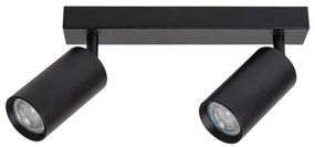 Rabalux 2085 - Faretto da binario SOLO 2xGU10/25W/230V nero