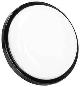 Applique a LED da esterno LED/15W/230V 6500K diametro 15,5 cm nero IP65