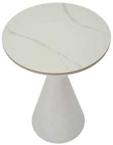 Tavolino rotondo con piano in ceramica ø 44 cm Fush - Mauro Ferretti