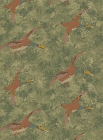 Mulberry Home Carta da parati Forest Ducks - Lovat