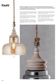 Redo 01-1399 - Lampadario a sospensione con filo KASHI 1xE27/42W/230V