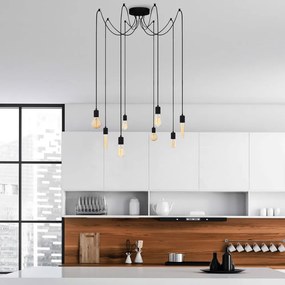 Lampadario nero Kabluni – Opviq lights