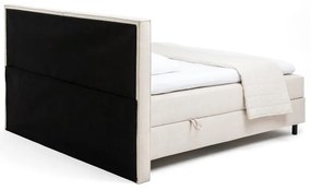 Letto boxspring beige con contenitore 160x200 cm Elva Bold – Bonami Selection
