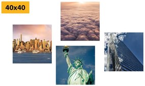 Set di quadri – New York in colori unici