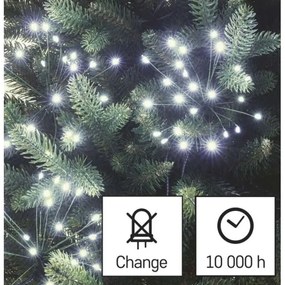 Catena luminosa natalizia a LED 450 LED 8+3 m bianco freddo