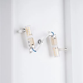 Sollux SL.1352 - Applique DURLIN 2xG9/8W/230V bianco