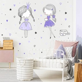 Adesivi murali per ragazze - Fate in viola | Inspio